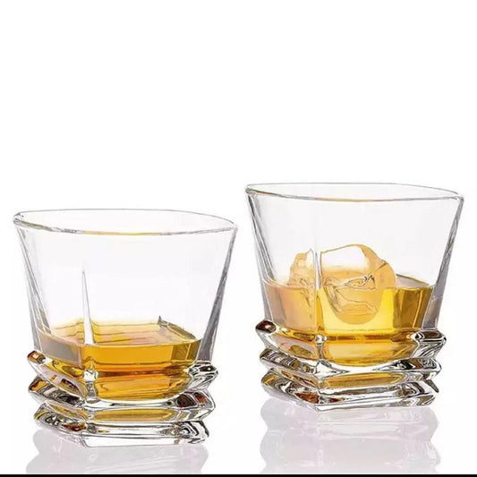 Luxury Square Rock Whisky Glass for Wine, Whiskey, Beer, Party Glass