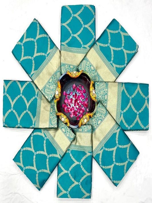 Soft Lichi Silk Rich Pallu & Jacquard Work Saree