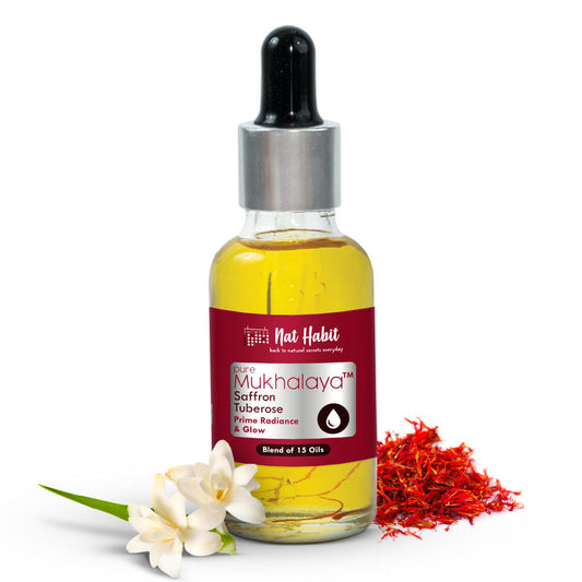 Nat Habit Pure Saffron Tuberose Mukhalaya - 30 ml