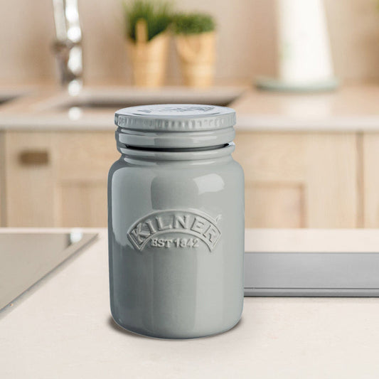 Ceramic Push Top Storage Jar | 600ml | Multiple Colors