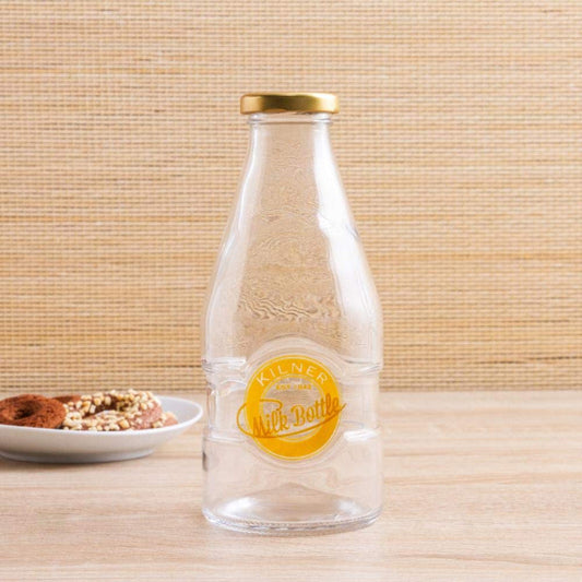 Clear Glasses Milk Bottle | 568ml