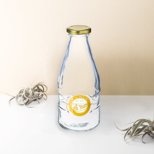 Clear Glasses Milk Bottle | 568ml