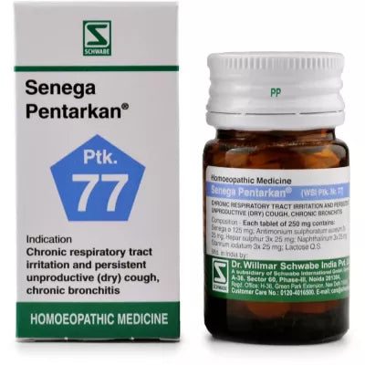 Dr. Willmar Schwabe India Senega Pentarkan Ptk 77 Tablets