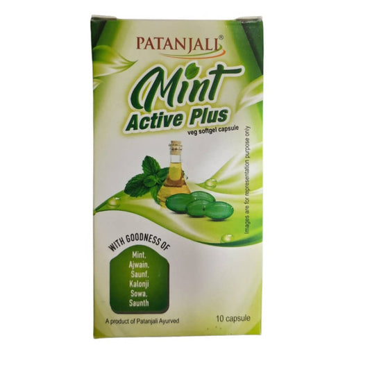 Patanjali Mint Active Plus Veg Softgel Capsules