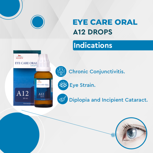 Allen Homeopathy A12 Eye Care Oral Drops