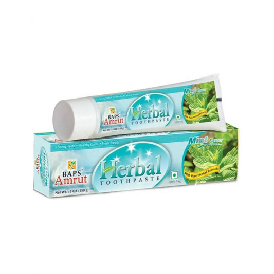 Baps Amrut Herbal Toothpaste Mint Flavour - 150 gms