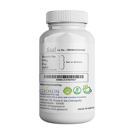 Giosun Swertia Chirayita Veg Capsules - 500 mg
