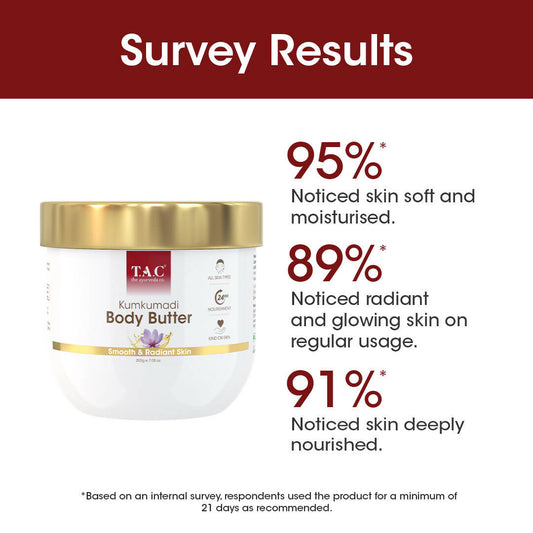 T.A.C - The Ayurveda Co. Kumkumadi Body Butter With Sandalwood, Saffron & Shea Butter