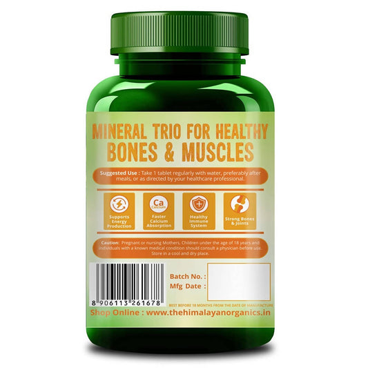 Himalayan Organics Calcium+Magnesium+Zinc D3 & B12 - 120 tabs