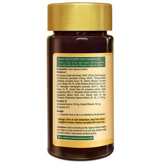 Zandu Hair Growth Vitalizer Capsules -60 caps