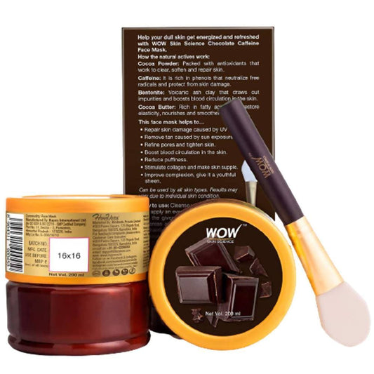 Wow Skin Science Chocolate Caffeine Face Mask - 200 ml