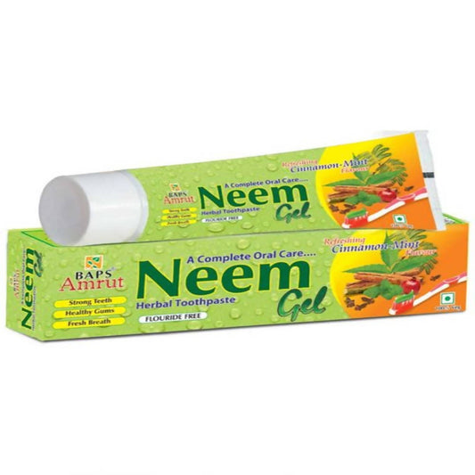 Baps Amrut Neem Gel Toothpaste Cinnamon Mint Flavour - 150 gms