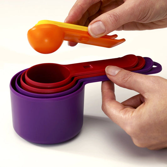 Nest Measures Multicolour Measuring Cups and Spoon