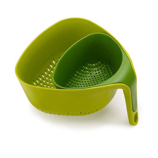 Nest 2 Piece Green Colander Set