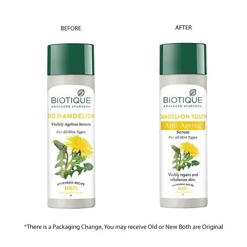 Biotique Bio Dandelion Visibly Ageless Serum - 190 ml