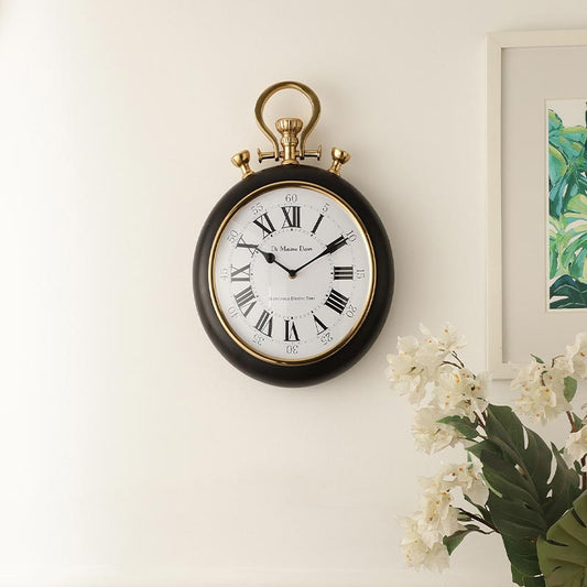 Sullivan Gold & Black Wall Clock