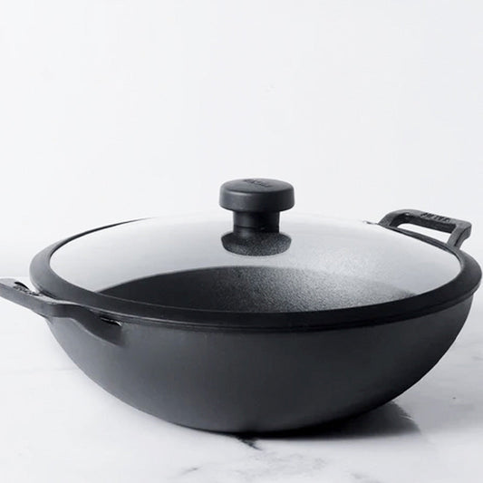 Meyer Black Kadai With Glass Lid |Safe For All Cooktops | 1.5Ltr , 2Ltr , 3Ltr , 4.5Ltr