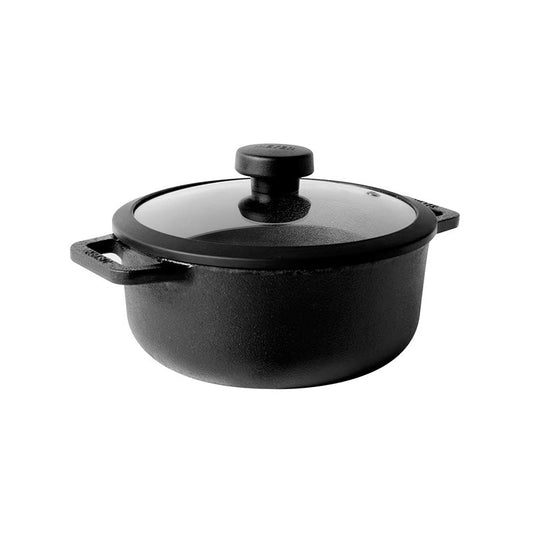 Meyer Dutch Oven/Sauteuse With Glass Lid | Safe For All Cooktops | 2.8 Ltr , 4.6Ltr , 5.2 Ltr