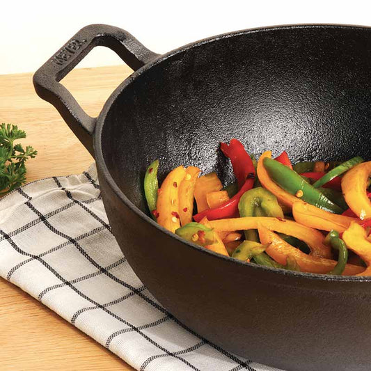 Meyer Pre Seasoned Kadai Without Lid |Suitable For All Cooktops |  1 Ltr , 2 Ltr , 2.5 Ltr