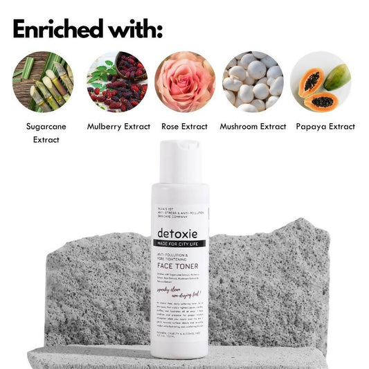 Detoxie Anti-Pollution & Pore Tightening Face Toner - 100 ml