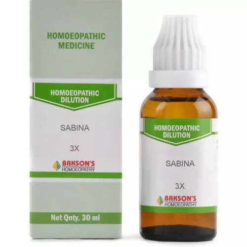 Bakson's Homeopathy Sabina Dilution