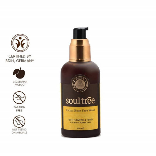 Soultree Indian Rose Face Wash With Turmeric & Honey