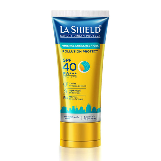 La Shield Pollution Protect Mineral Sunscreen Gel SPF 40 Combo
