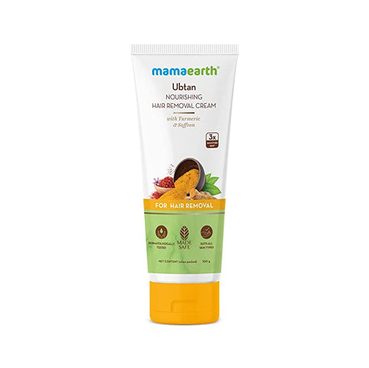 Mamaearth Ubtan Nourishing Hair Removal Cream With Turmeric & Saffron - 100 gms