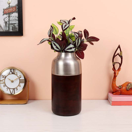 Cylindrical Deidra Wood Small Vase | Multiple Colors