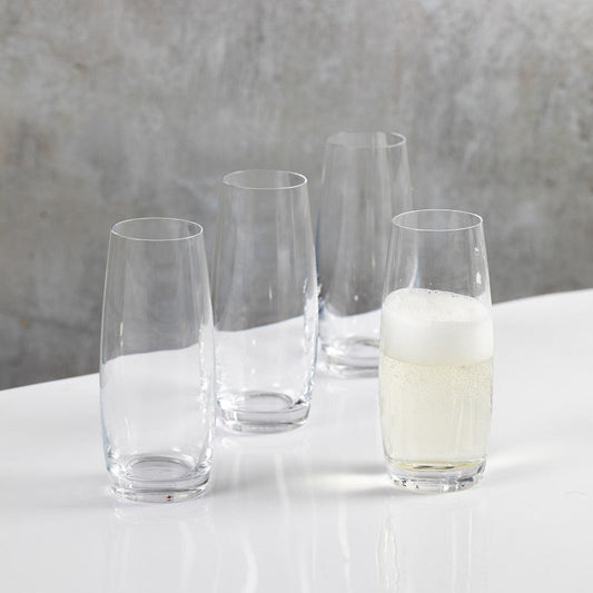 Julie Stemless Flute Glasses | Set of 4