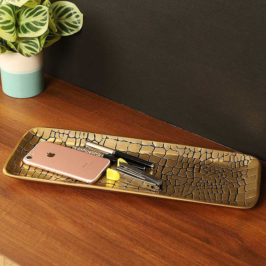 Rectangular Tray Croc Pattern | Multiple Colors