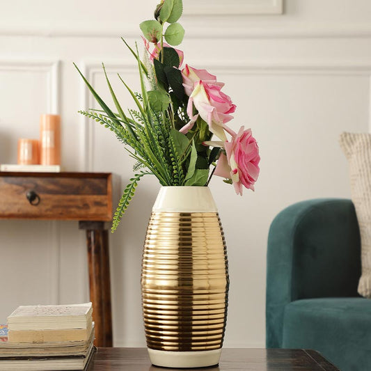 Regal Banded Enamel Vases | Multiple Colors