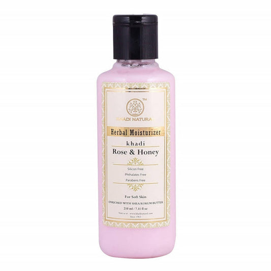 Khadi Natural Rose & Honey Moisturizer - 210 ml