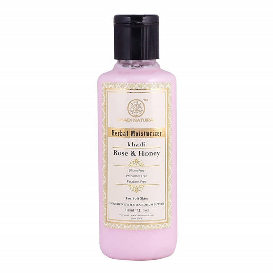 Khadi Natural Rose & Honey Moisturizer - 210 ml