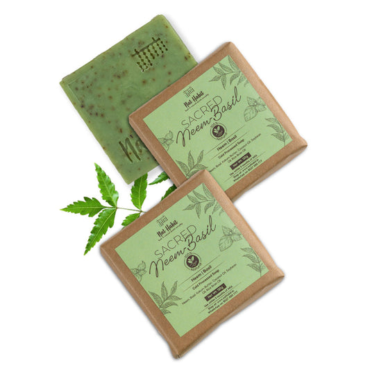 Nat Habit Cold Processed Sacred Neem-Basil Soap