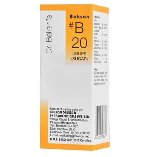 Bakson's Homeopathy B20 Drops