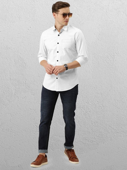 Men's Cotton Formal Wear Long Sleeves Shirt FA