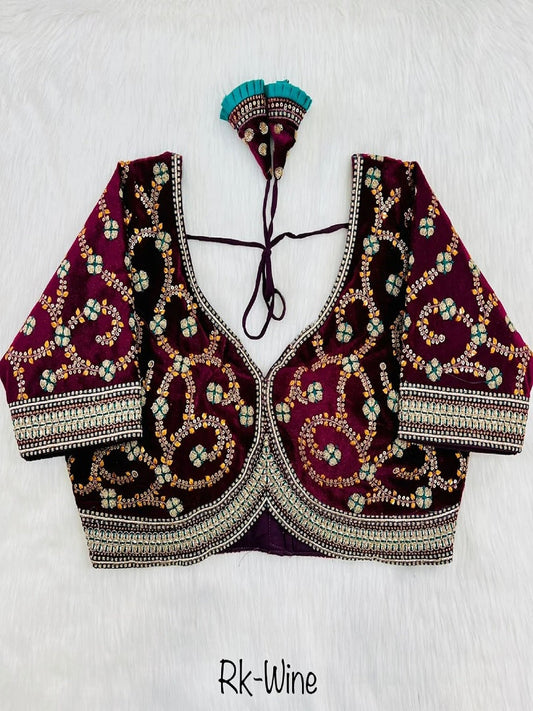 Heavy Pure Soft Velvet Blouse