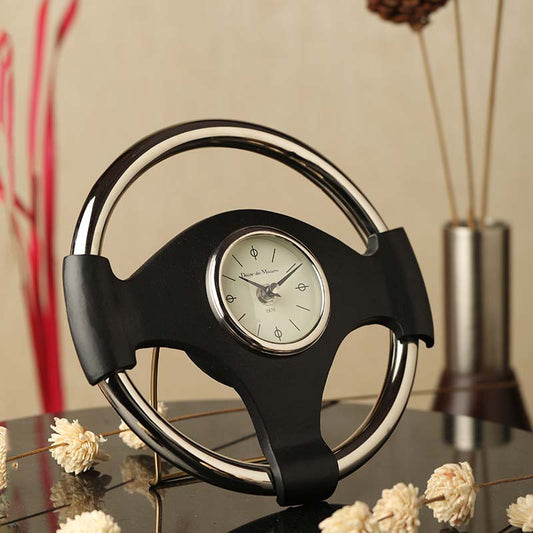 Wheel Steel Table Clock | Multiple Colors