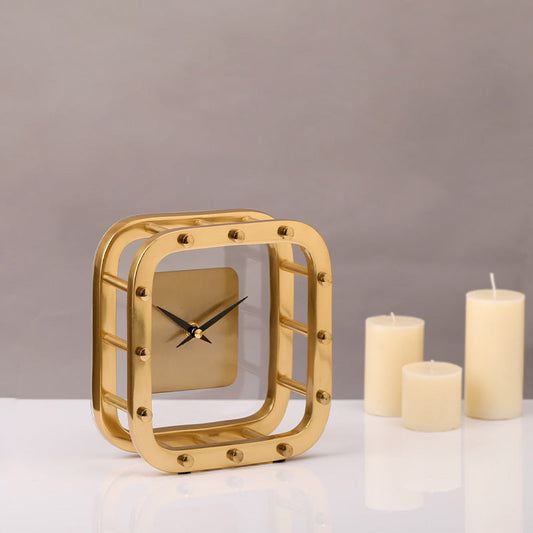 Aurelian Gold Table Clock