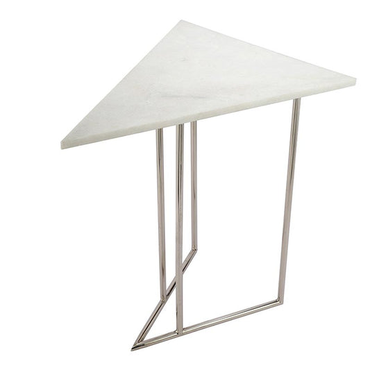 Marbled Steel Triangle Nesting Small Size Tables | Multiple Colors