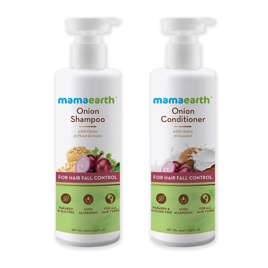 Mamaearth Hair Regrowth Combo / Onion Shampoo & Onion Conditioner