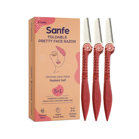 Sanfe Foldable Pretty Face Razor - 20 gms ( Pack of 3)