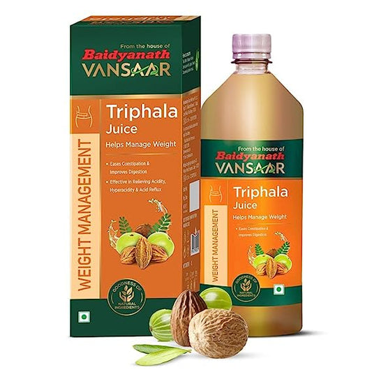 Baidyanath Vansaar Triphala Juice Natural Herbal Laxative - 1 Liter