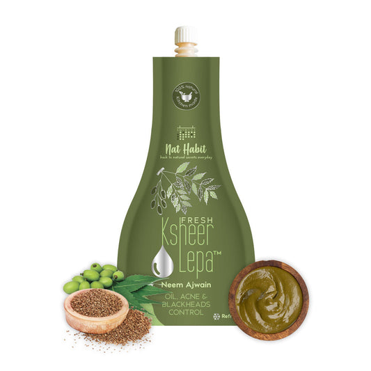 Nat Habit Fresh Neem Ajwain Lepa - 40 gms