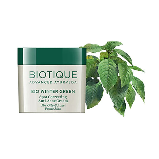 Biotique Bio Winter Green Spot Correcting Anti Acne Cream - 15 gms