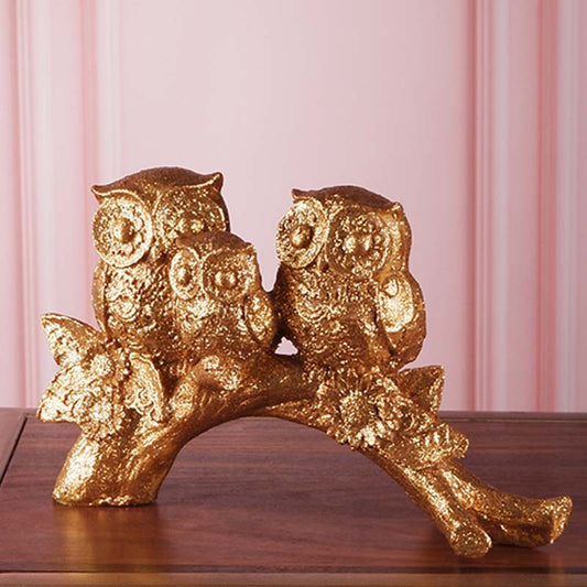 Emily Premium Gold Fengshui Owl