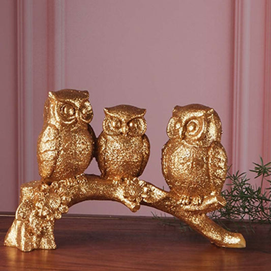 Elias Premium Gold Fengshui Owl