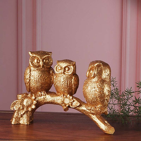 Elias Premium Gold Fengshui Owl