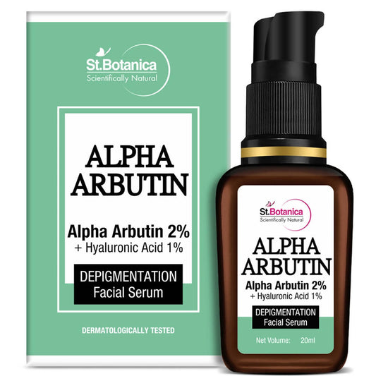 St.Botanica Alpha Arbutin 2% + Hyaluronic Acid 1% Depigmentation Facial Serum